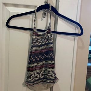 Cropped halter top